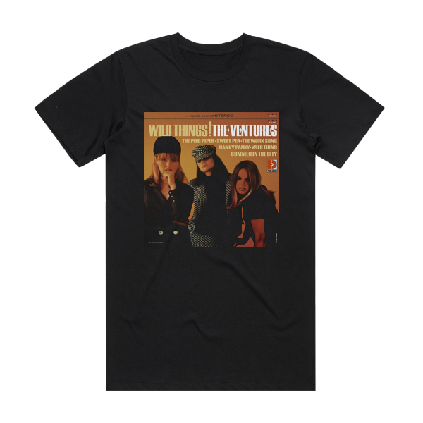 The Ventures Wild Things Album Cover T-Shirt Black