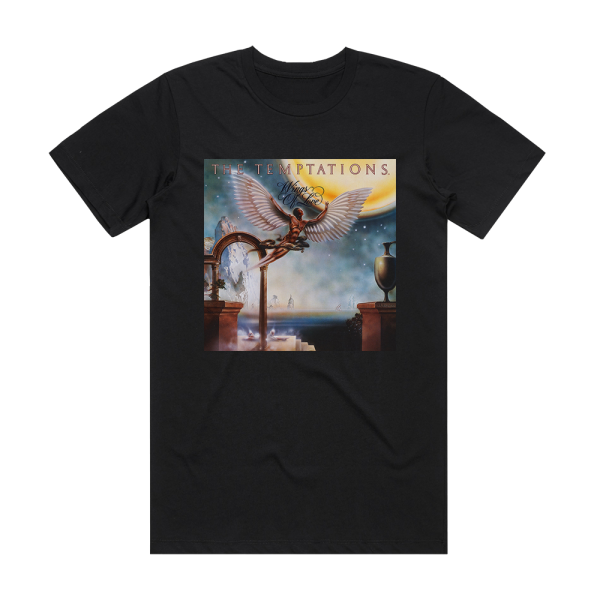 The Temptations Wings Of Love Album Cover T-Shirt Black