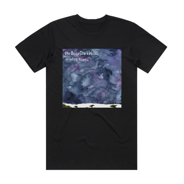 The Deep Dark Woods Winter Hours Album Cover T-Shirt Black