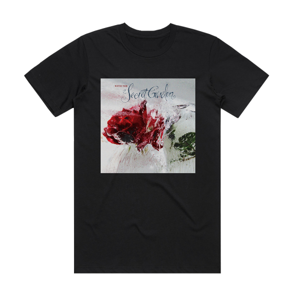 Secret Garden Winter Poem Album Cover T-Shirt Black