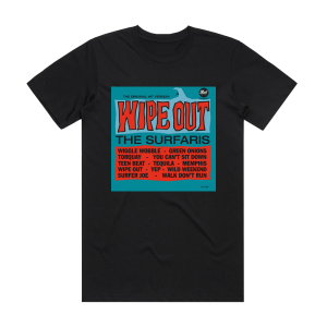 The Surfaris Wipe Out Album Cover T-Shirt Black