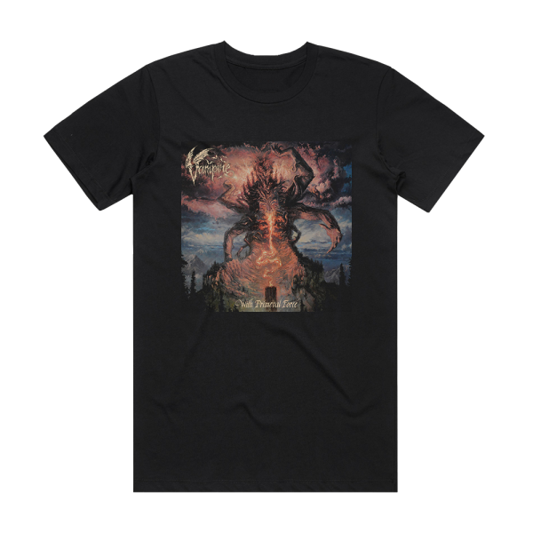 Vampire With Primeval Force Album Cover T-Shirt Black