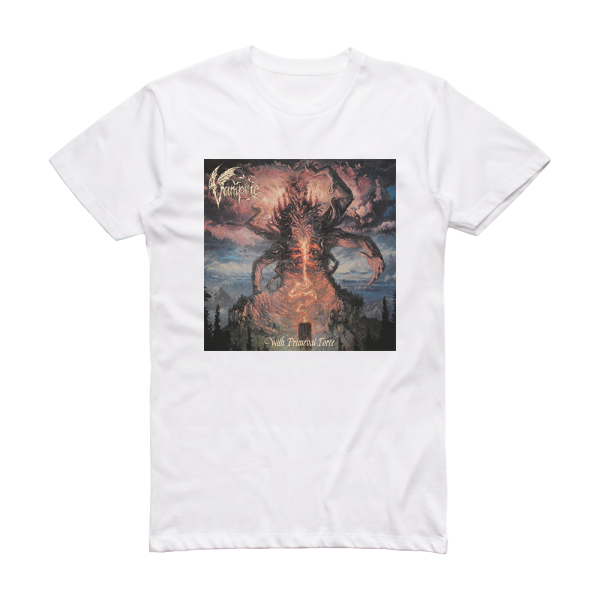 Vampire With Primeval Force Album Cover T-Shirt White
