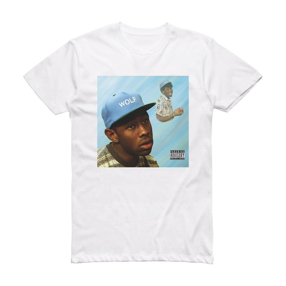 Tyler the Creator Wolf 2 Album Cover T-Shirt White – ALBUM COVER T-SHIRTS