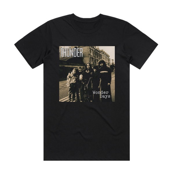 Thunder Wonder Days Album Cover T-Shirt Black