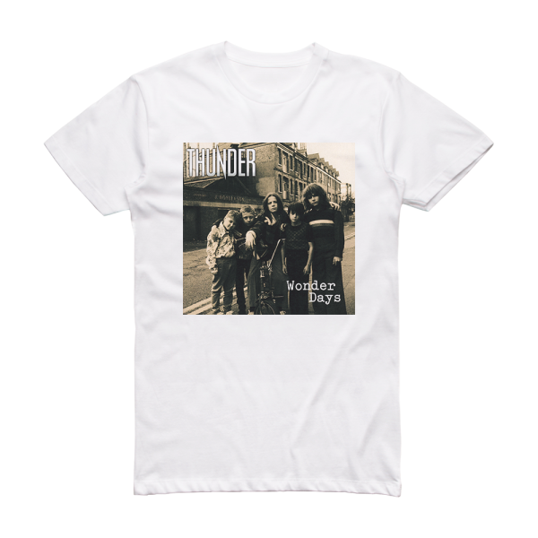 Thunder Wonder Days Album Cover T-Shirt White