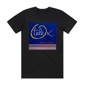 Telex Wonderful World Album Cover T-Shirt Black