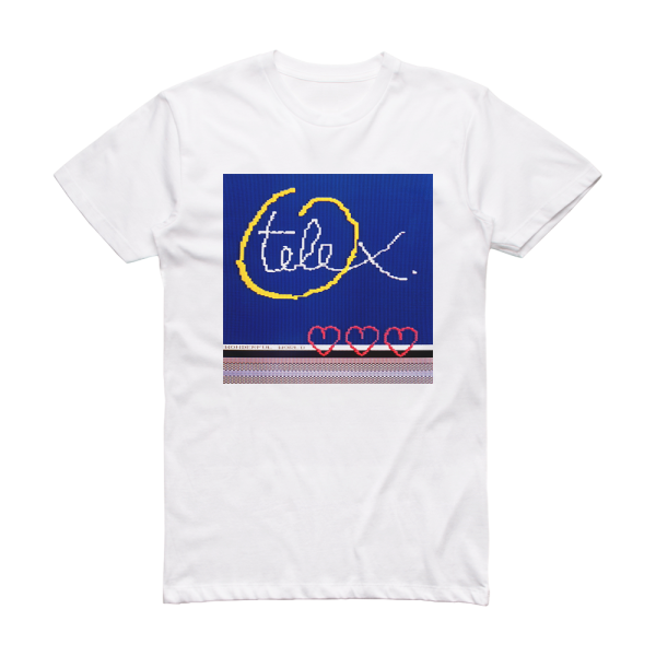 Telex Wonderful World Album Cover T-Shirt White