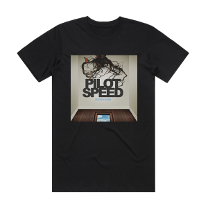 Pilot Speed Wooden Bones Album Cover T-Shirt Black