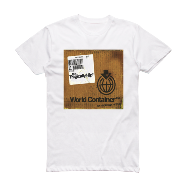 The Tragically Hip World Container Album Cover T-Shirt White