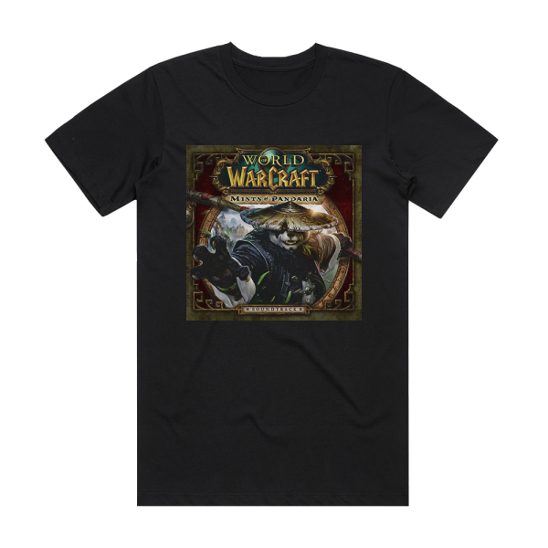 Russell Brower World Of Warcraft Mists Of Pandaria Album Cover T-Shirt Black