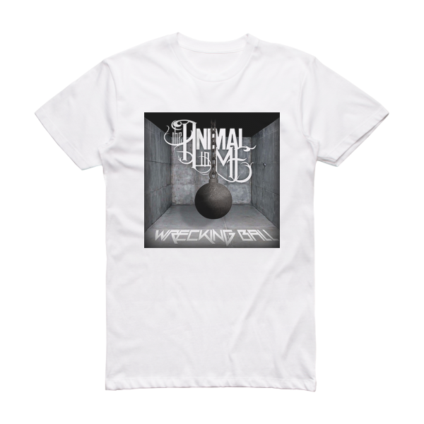 The Animal in Me Wrecking Ball Album Cover T-Shirt White