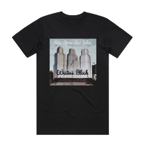 Peter Bjorn and John Writers Block Album Cover T-Shirt Black