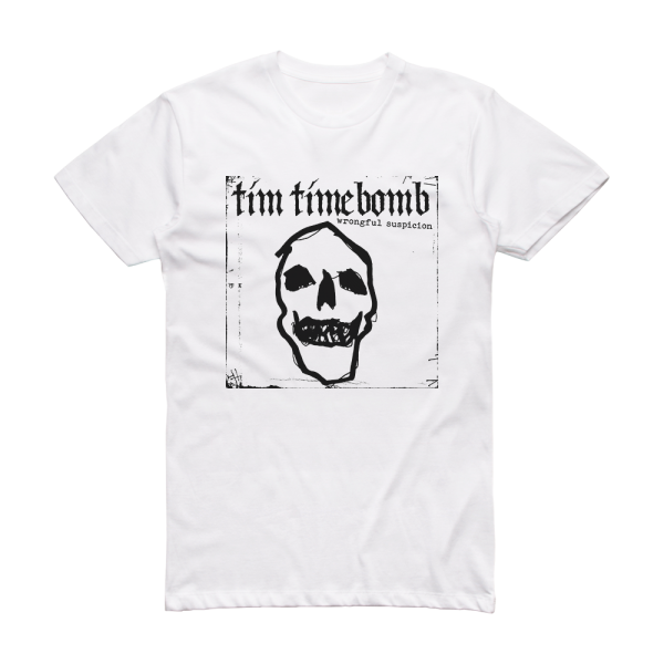 Tim Timebomb Wrongful Suspicion Album Cover T-Shirt White