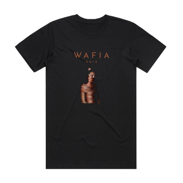 Wafia Xxix Album Cover T-Shirt Black