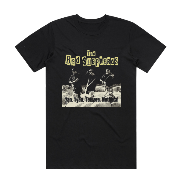 The Bad Shepherds Yan Tyan Tethera Methera Album Cover T-Shirt Black
