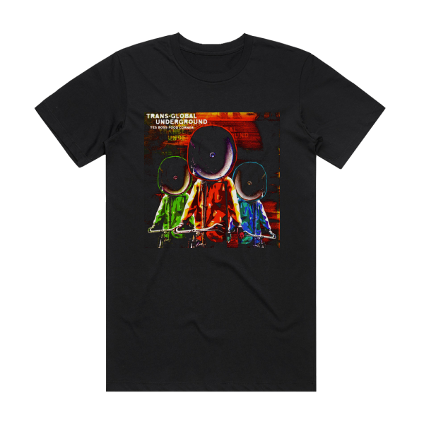 Transglobal Underground Yes Boss Food Corner Album Cover T-Shirt Black