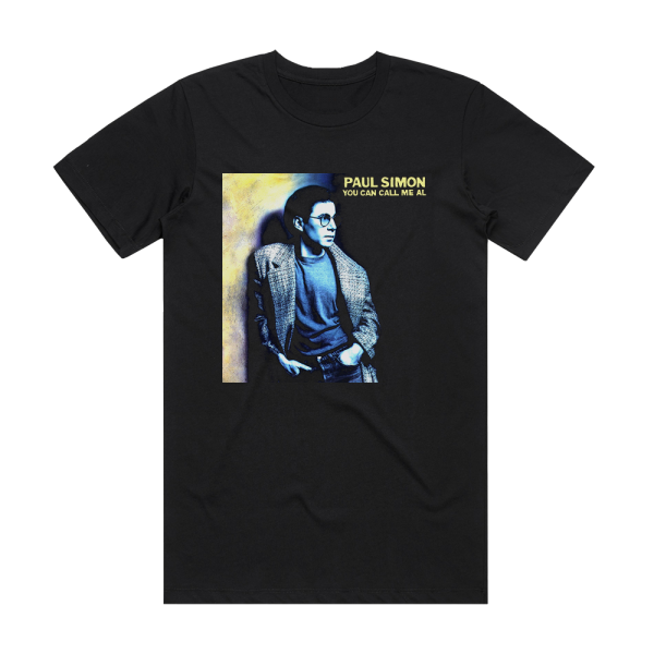 Paul Simon You Can Call Me Al Album Cover T-Shirt Black