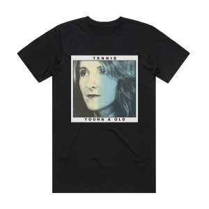Tennis Young And Old Album Cover T-Shirt Black
