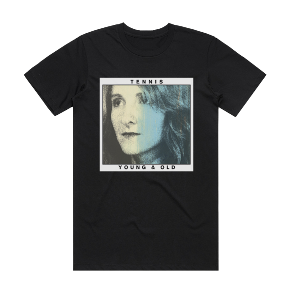 Tennis Young And Old Album Cover T-Shirt Black