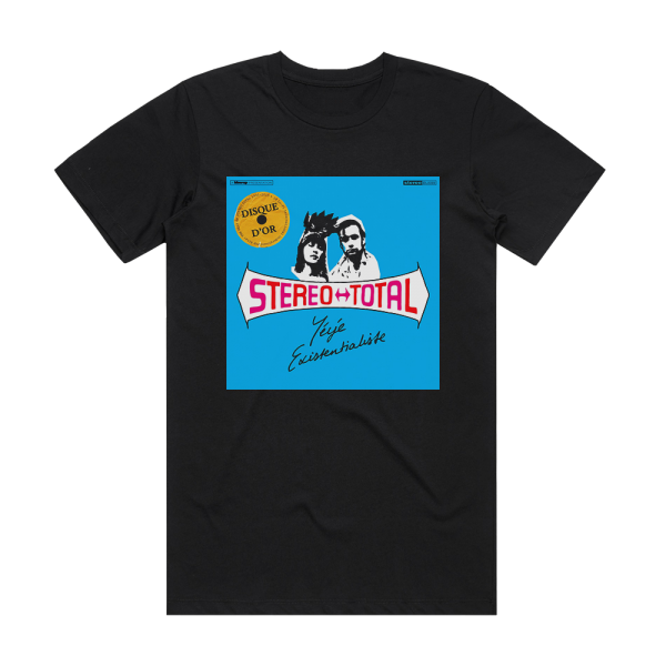 Stereo Total Yy Existentialiste Album Cover T-Shirt Black