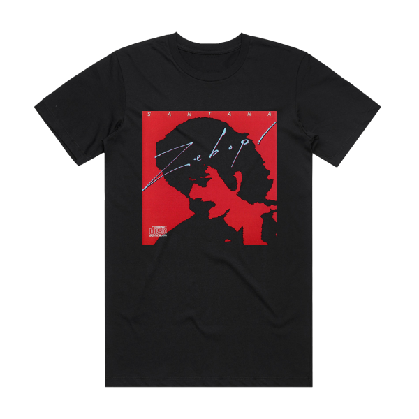 Santana Zebop 1 Album Cover T-Shirt Black