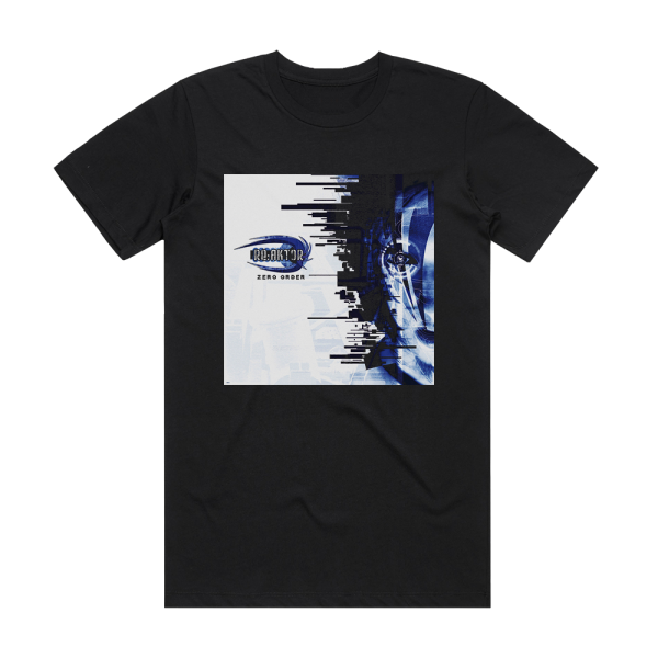 Re Aktor Zero Order Album Cover T-Shirt Black