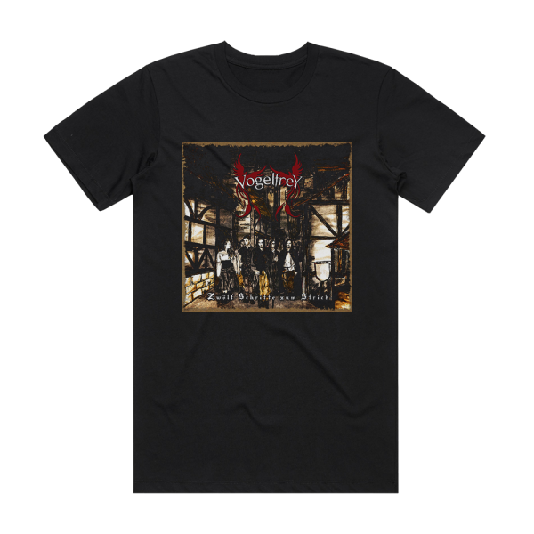 Vogelfrey Zwlf Schritte Zum Strick Album Cover T-Shirt Black